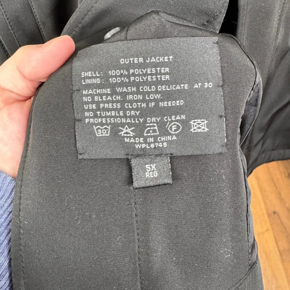 Jean-Paul Germain Black Utility Coat‎ Size 5X
